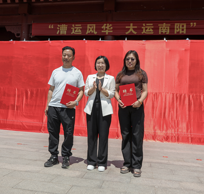 漕运风华映千年 丹青绘就运河韵！“漕运风华 大运南阳”国画长卷惊艳亮相南阳古镇(图6)